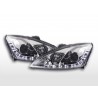 Daylight headlight LED DRL look Ford Focus 3 4 5 door 01 04 chrome for right hand drive vehicles