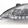 Daylight headlight LED DRL look Ford Focus 3 4 5 door 01 04 chrome for right hand drive vehicles