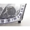 Daylight headlight LED DRL look Ford Focus 3 4 5 door 01 04 chrome for right hand drive vehicles
