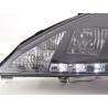 Daylight headlight LED DRL look Ford Focus 3 4 5 door 01 04 black for right hand drive vehicles