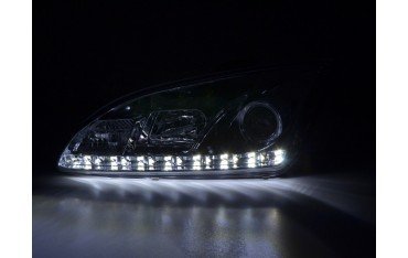 Daylight headlight LED DRL look Ford Focus 4 5 door 05 08 chrome for right hand drive vehicles