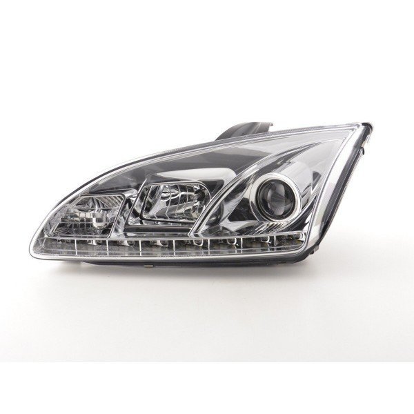 Daylight headlight LED DRL look Ford Focus 4 5 door 05 08 chrome for right hand drive vehicles