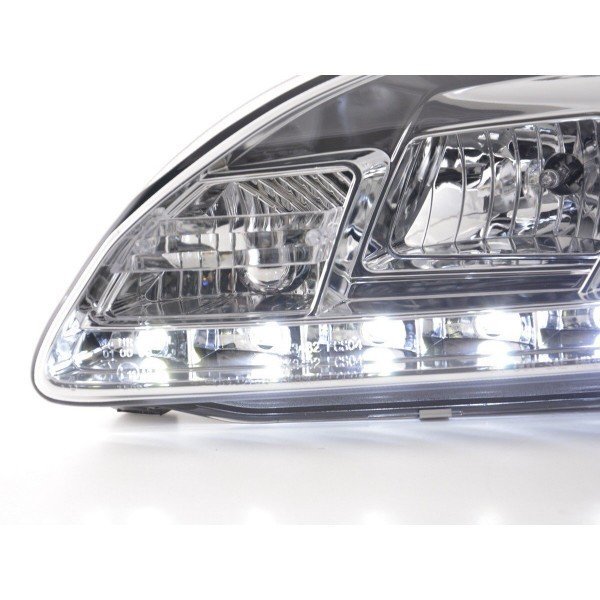 Daylight headlight LED DRL look Ford Focus 4 5 door 05 08 chrome for right hand drive vehicles