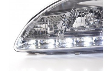 Daylight headlight LED DRL look Ford Focus 4 5 door 05 08 chrome for right hand drive vehicles