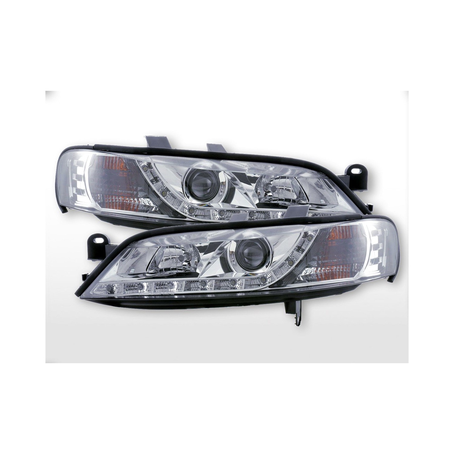 Daylight headlight LED daytime running lights Opel Vectra B 95 99 chrome