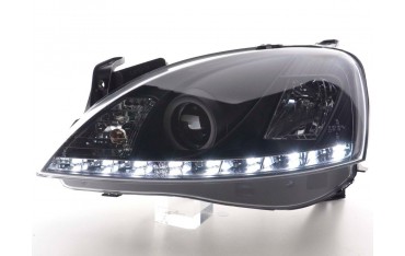 Daylight headlight LED daytime running lights Opel Corsa C 01 06 black