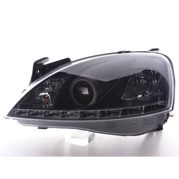 Daylight headlight LED daytime running lights Opel Corsa C 01 06 black