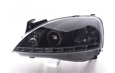 Daylight headlight LED daytime running lights Opel Corsa C 01 06 black