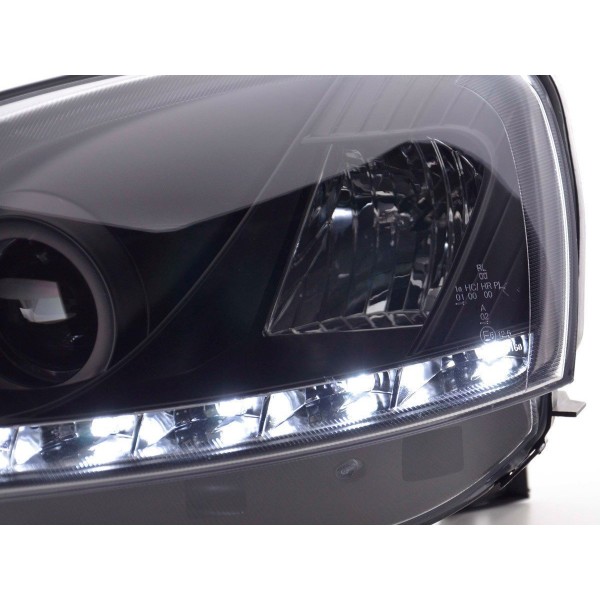 Daylight headlight LED daytime running lights Opel Corsa C 01 06 black