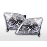 Daylight headlight LED DRL look Opel Vectra C 02 05 chrome for right hand drive