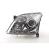Daylight headlight LED DRL look Opel Vectra C 02 05 chrome for right hand drive