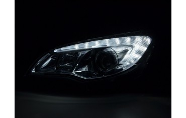 Headlight set Opel Astra J 5 door 2009 2012 chrome with engine