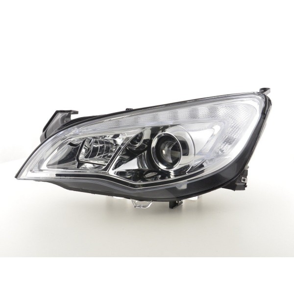Headlight set Opel Astra J 5 door 2009 2012 chrome with engine