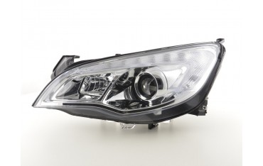 Headlight set Opel Astra J 5 door 2009 2012 chrome with engine