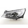 Headlight set Opel Astra J 5 door 2009 2012 chrome with engine