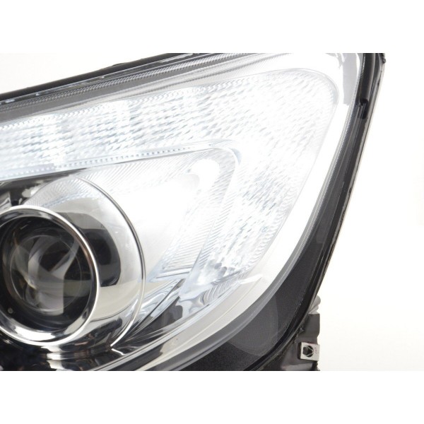Headlight set Opel Astra J 5 door 2009 2012 chrome with engine