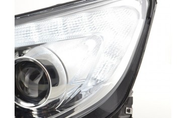 Headlight set Opel Astra J 5 door 2009 2012 chrome with engine