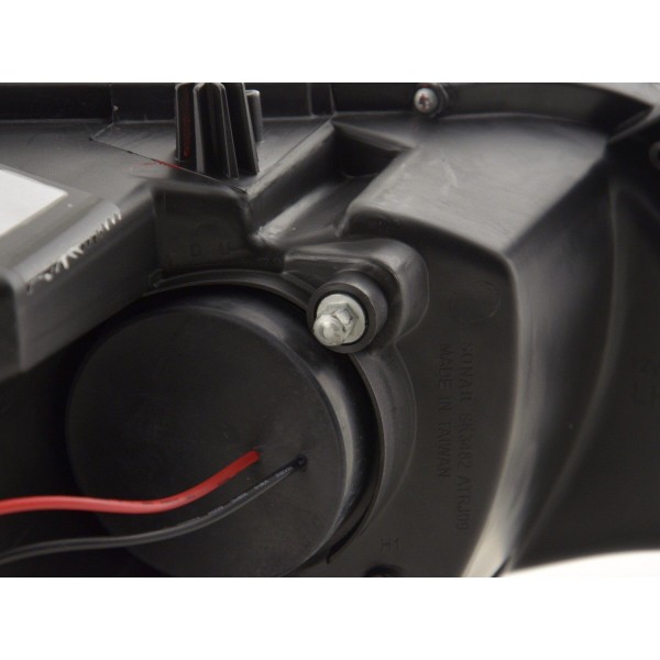 Headlight set Opel Astra J 5 door 2009 2012 chrome with engine