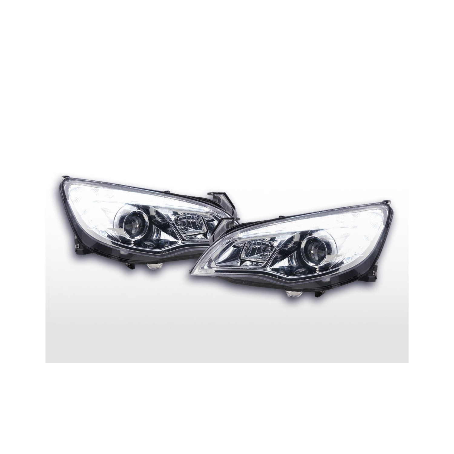 Headlight set Opel Astra J 5 door 2009 2012 chrome Asia model
