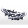 Daylight headlights LED daytime running lights Peugeot 207 06 chrome
