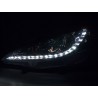 Daylight headlights LED daytime running lights Peugeot 207 06 chrome