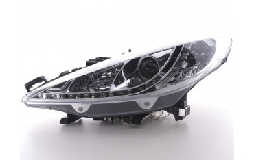 Daylight headlights LED daytime running lights Peugeot 207 06 chrome
