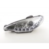 Daylight headlight LED DRL look Peugeot 206 98 07 chrome