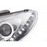 Daylight headlight LED DRL look Peugeot 206 98 07 chrome