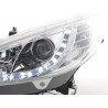 Daylight headlight LED daytime running lights Peugeot 207 06 chrome for right hand drive