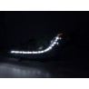 Daylight headlight LED daytime running lights Peugeot 207 06 black for right hand drive vehicles