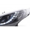 Daylight headlight LED daytime running lights Peugeot 207 06 black for right hand drive vehicles