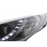 Daylight headlight LED daytime running lights Peugeot 207 06 black for right hand drive vehicles