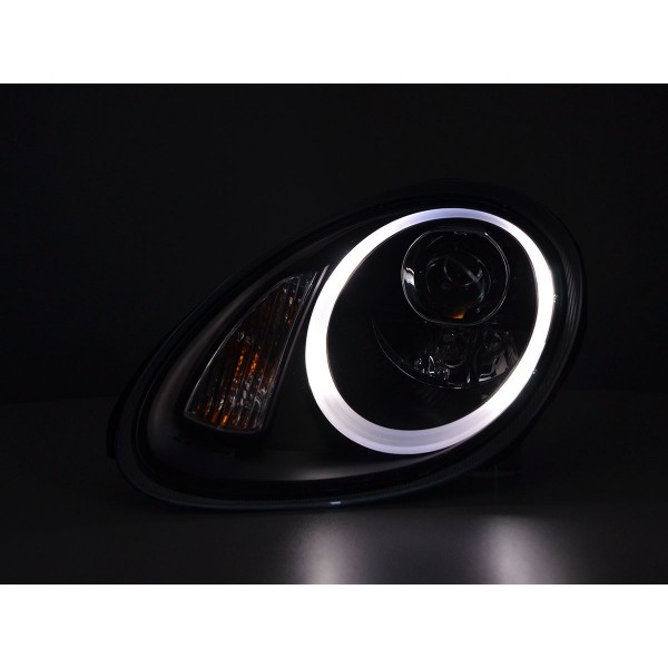 Daylight headlight LED DRL look Porsche Boxster 987 04 08 black