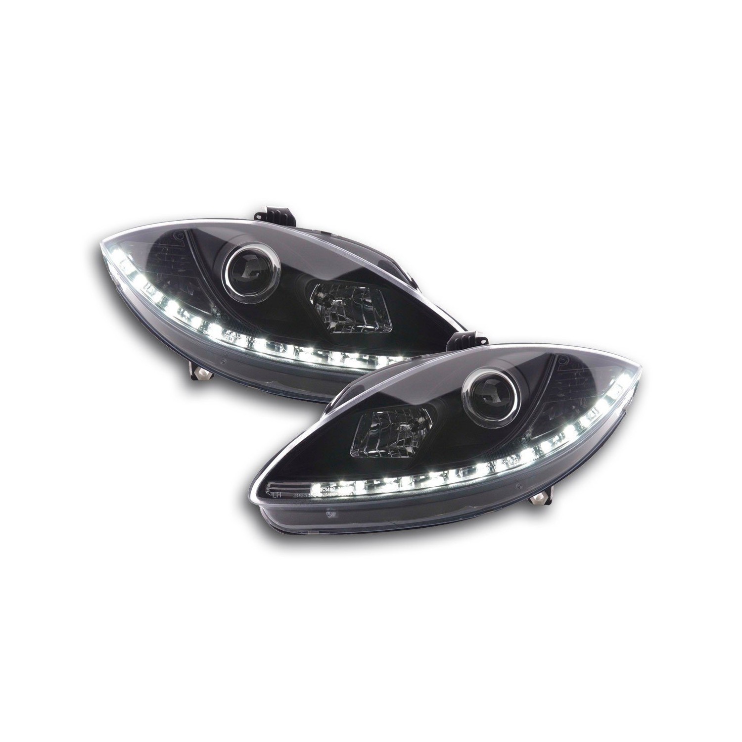 Daylight headlight LED daytime running lights Seat Leon 1P 09 black