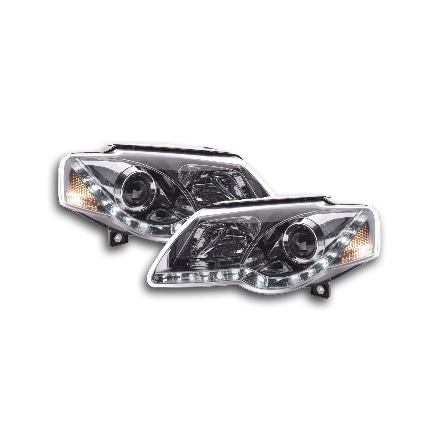 Daylight headlight LED daytime running lights VW Passat B6 3C chrome