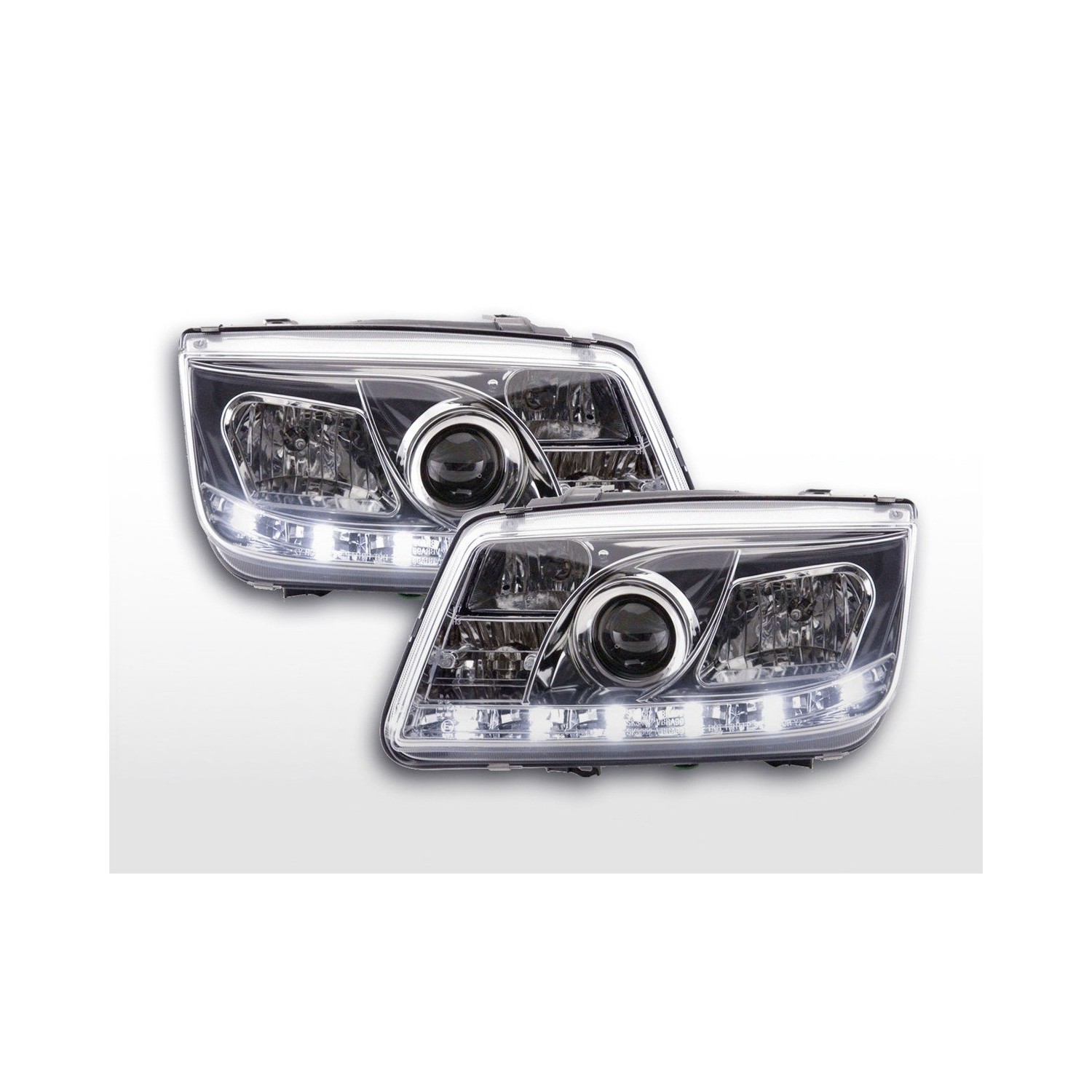 Daylight headlight LED daytime running lights VW Bora 98 05 chrome