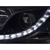 Headlights Daylight LED daytime running lights VW Bus T5 03 09 black