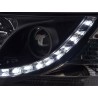 Headlights Daylight LED daytime running lights VW Bus T5 03 09 black