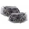 Headlight set Daylight LED daytime running lights VW Bus T5 from 2010 black