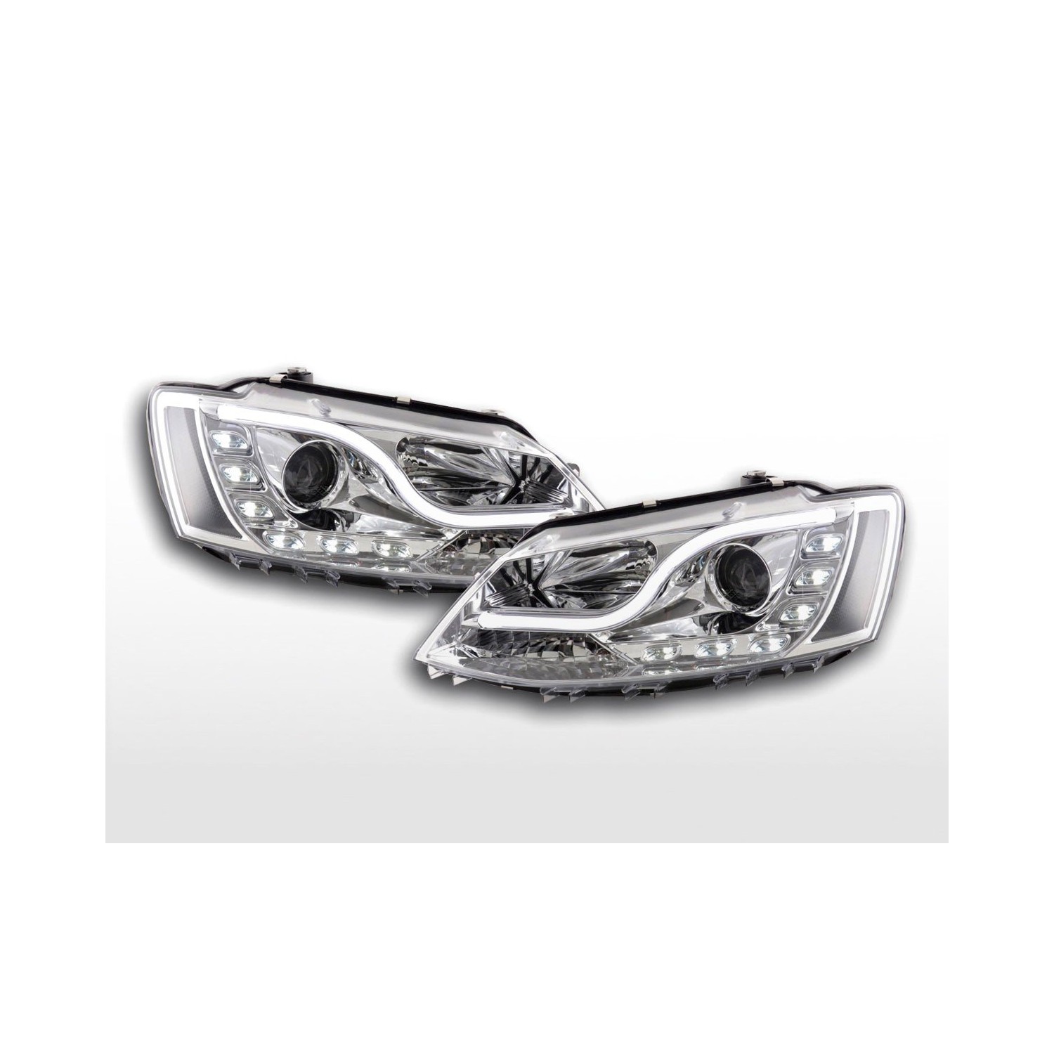 Daylight headlights LED daytime running lights VW Jetta 6 from 2011 chrome