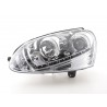 Daylight headlight LED DRL look VW Golf 5 type 1K 03 08 chrome for right hand drive