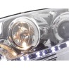 Daylight headlight LED DRL look VW Golf 5 type 1K 03 08 chrome for right hand drive