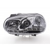Daylight headlight LED DRL look VW Golf 4 type 1J 98 03 chrome for right hand drive