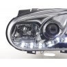 Daylight headlight LED DRL look VW Golf 4 type 1J 98 03 chrome for right hand drive