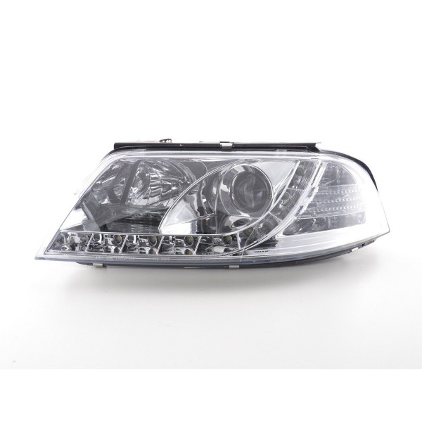 Daylight headlight LED DRL look VW Passat type 3BG 00 05 chrome for right hand drive