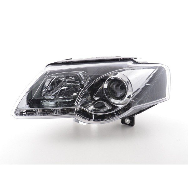 Daylight headlight LED DRL look VW Passat type 3C 05 chrome for right hand drive