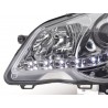 Daylight headlight LED DRL look VW Polo type 9N3 05 09 chrome for right hand drive