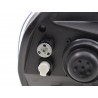 Daylight headlight LED DRL look VW Polo type 9N3 05 09 black for right hand drive