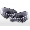 Daylight headlight LED DRL look VW Polo type 9N3 05 09 black for right hand drive