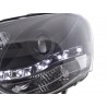 Daylight headlight LED DRL look VW Polo type 9N3 05 09 black for right hand drive
